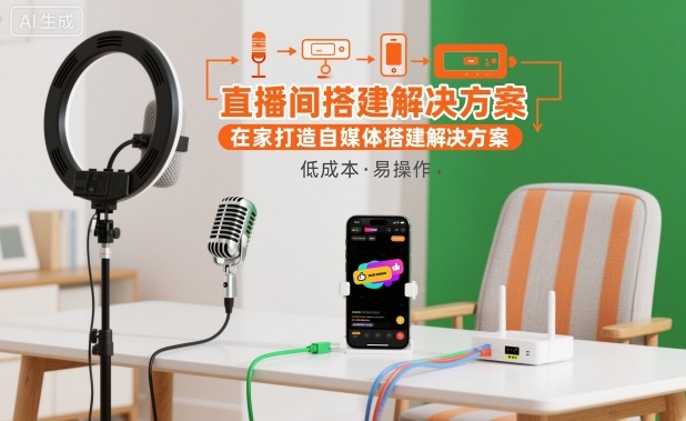 直播间搭建解决方案,在家打造自媒体搭建解决方案-资源站