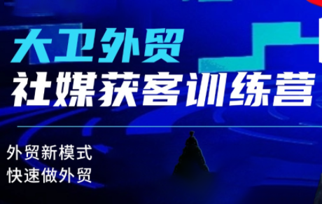 大卫老师·外贸社媒获客独家训练营(更新)-资源站