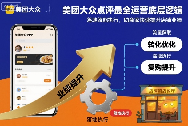 美团大众点评最全运营底层逻辑，落地就能执行，助商家快速提升店铺业绩-资源站