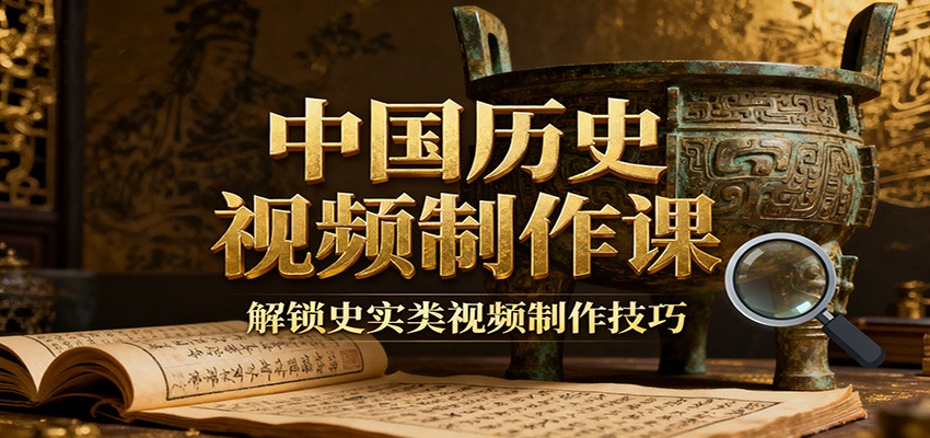 中国历史视频制作课：疆域地图集+参考文案+练习素材，解锁史实类视频制作技巧-资源站