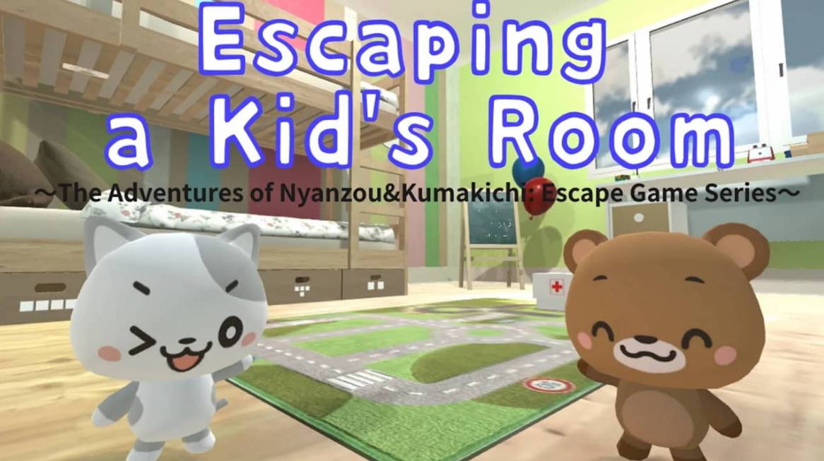 《逃离婴儿房 Escaping a Kid’s Room～The Adventures of Nyanzou&Kumakichi: Escape Game Series～》Switch英日文版NSZ下载-资源站