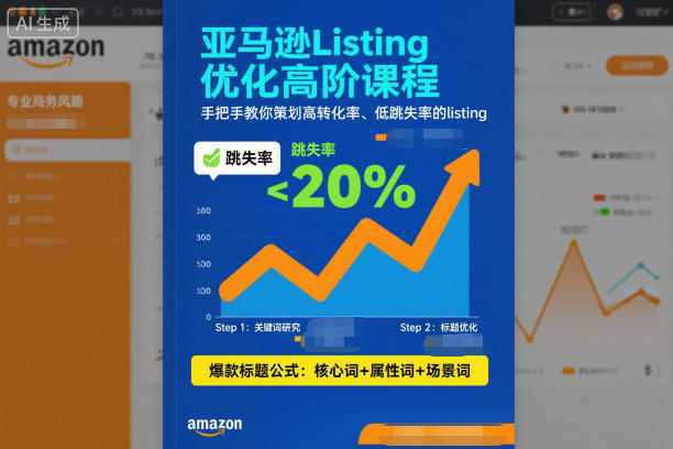 亚马逊Listing优化高阶课程，手把手教你策划高转化率、低跳失率的listing-资源站