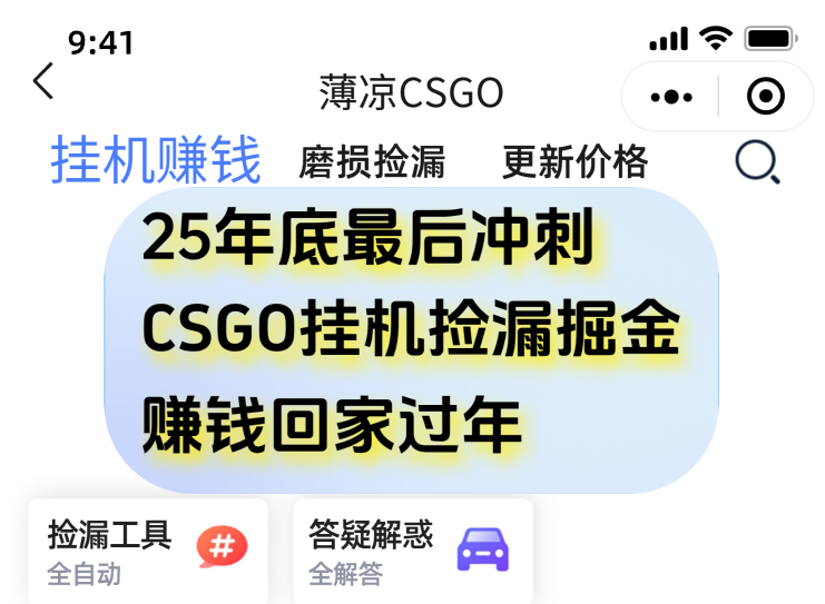 12月年底抓紧最后一个月，用CSGO游戏挂机捡漏掘金赚钱掘金，一部手机轻松日入500+-资源站