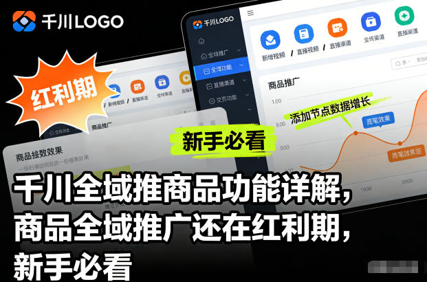 千川全域推商品功能详解，商品全域推广还在红利期，新手必看-资源站