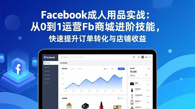 Facebook成人用品实战：从0到1运营Fb商城进阶技能，快速提升订单转化与店铺收益-资源站