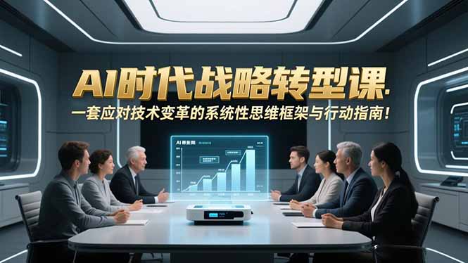 AI时代战略转型课：一套应对技术变革的系统性思维框架与行动指南！-资源站