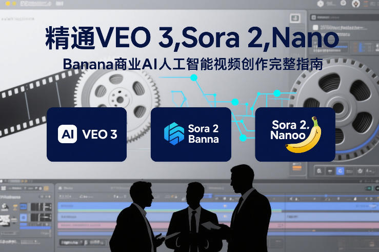 精通VEO 3，Sora 2，Nano Banana商业AI人工智能视频创作完整指南-资源站