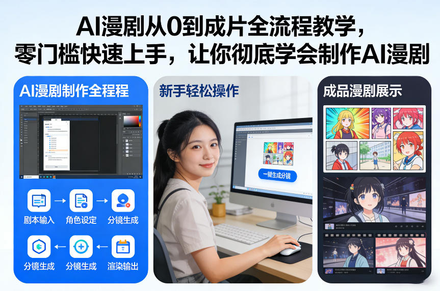 AI漫剧从0到成片全流程教学，零门槛快速上手，让你彻底学会制作AI漫剧【保姆级教程】-资源站