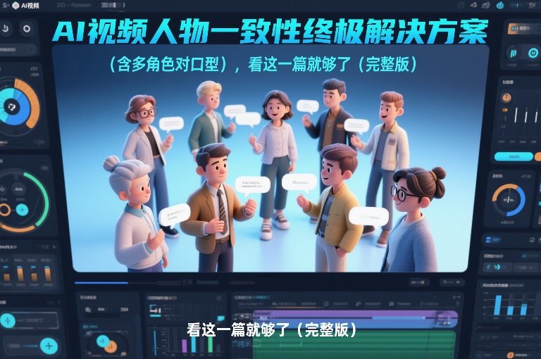 AI视频人物一致性终极解决方案(含多角色对口型)，看这一篇就够了(完整版)-资源站