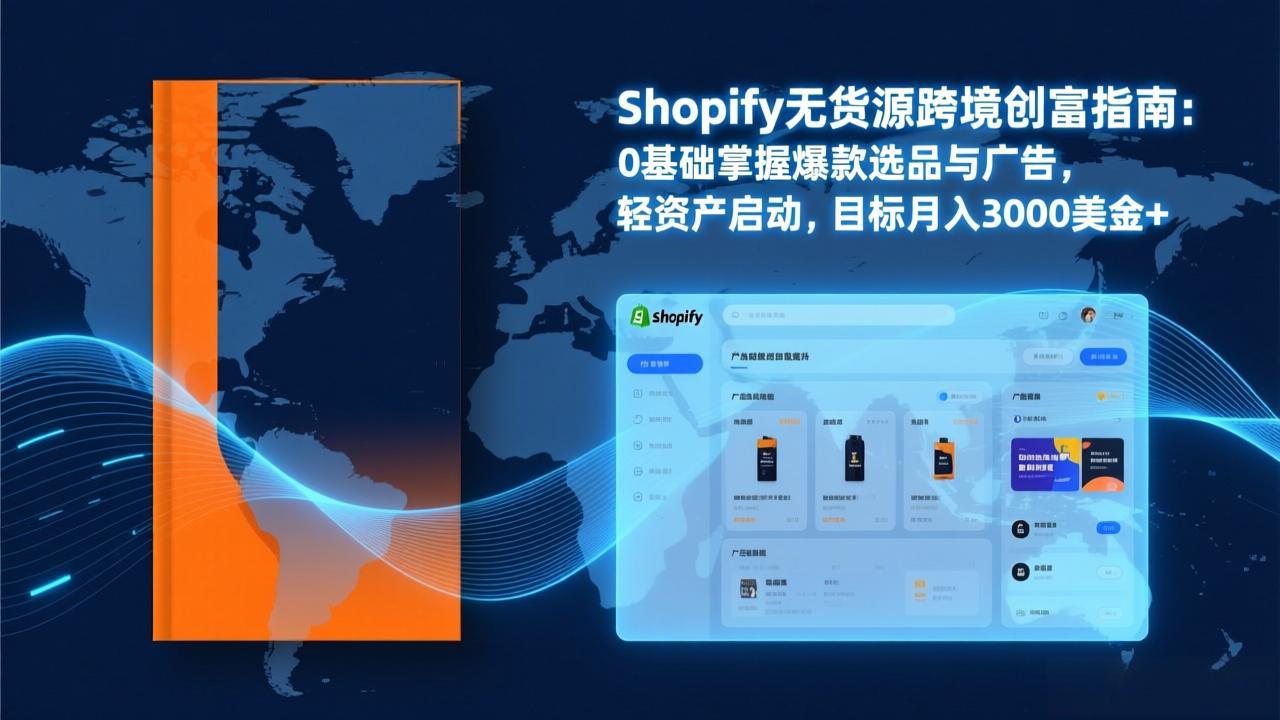 Shopify爆款打法实战：从选品到广告投放，复制爆款模型，驱动独立站月销售额破万刀-资源站