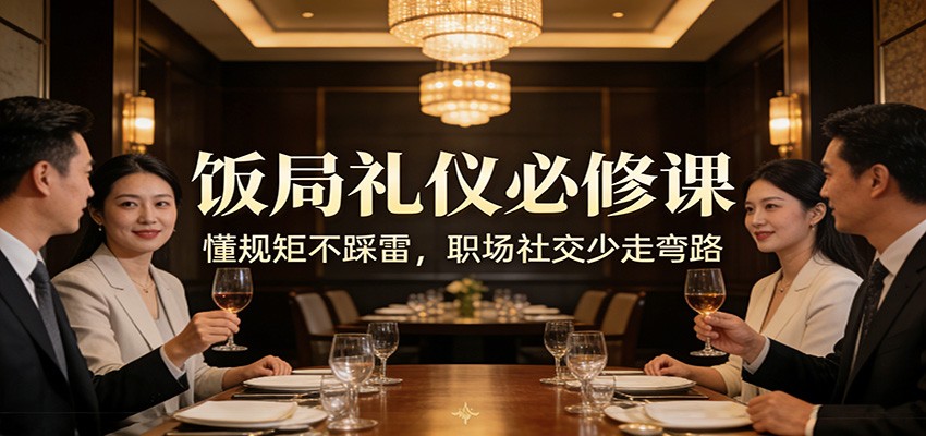 公众号收费文章：《饭局礼仪必修课：懂规矩不踩雷，职场社交少走弯路》-资源站