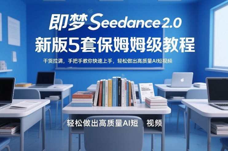 即梦Seedance2.0新版5套保姆级教程，干货拉满，手把手教你快速上手，轻松做出高质量AI短视频-资源站