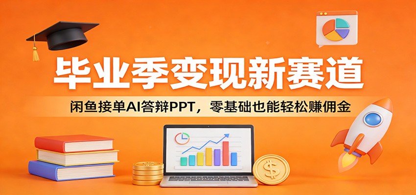 毕业季变现新赛道：闲鱼接单AI答辩PPT，零基础也能轻松赚佣金-资源站