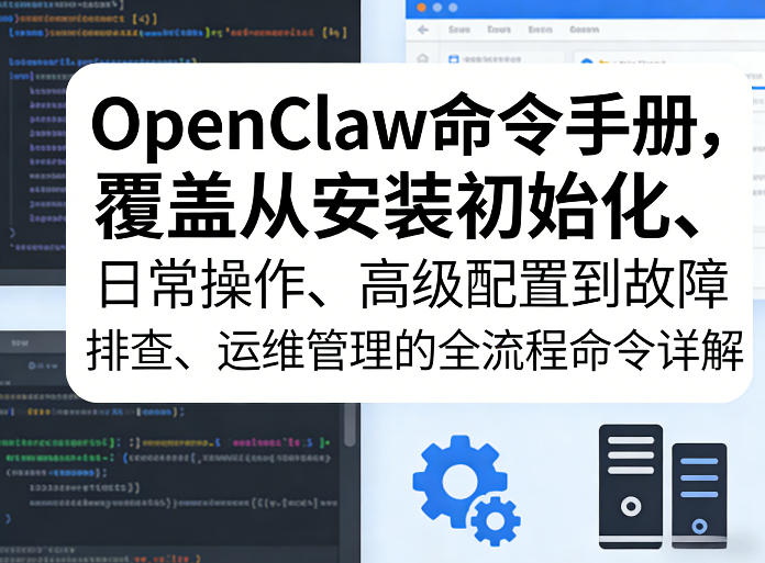 OpenClaw命令手册，覆盖从安装初始化、日常操作、高级配置到故障排查、运维管理的全流程命令详解-资源站
