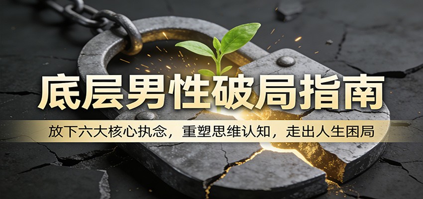 底层男性破局指南:放下六大核心执念,重塑思维认知,走出人生困局-资源站