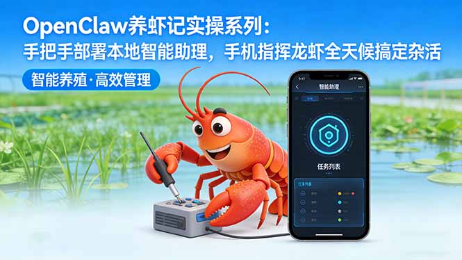 OpenClaw养虾记实操系列-更新：手把手部署本地智能助理，手机指挥龙虾全天候搞定杂活-资源站