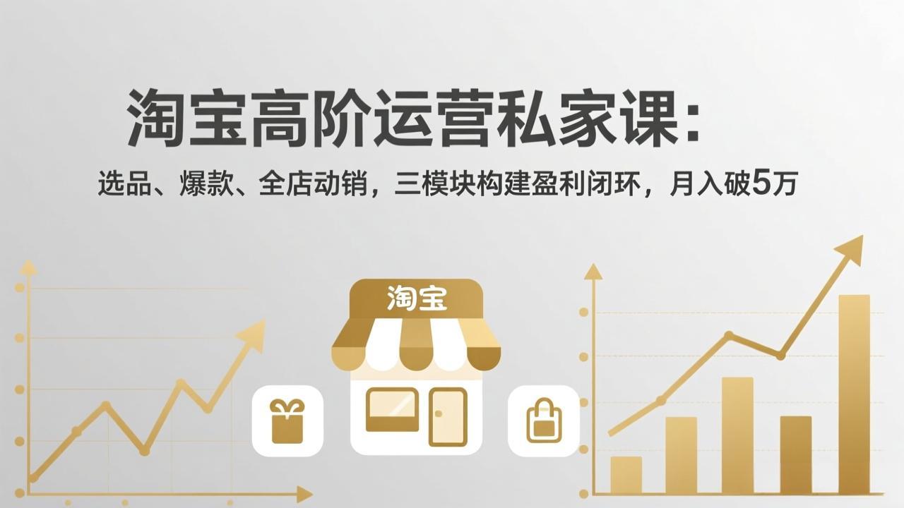 淘宝高阶运营私家课(更新26年4月-资源站