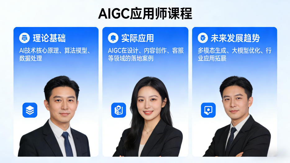 AIGC应用师课程，覆盖了AI技术的理论基础、实际应用、以及未来发展趋势(更新)-资源站