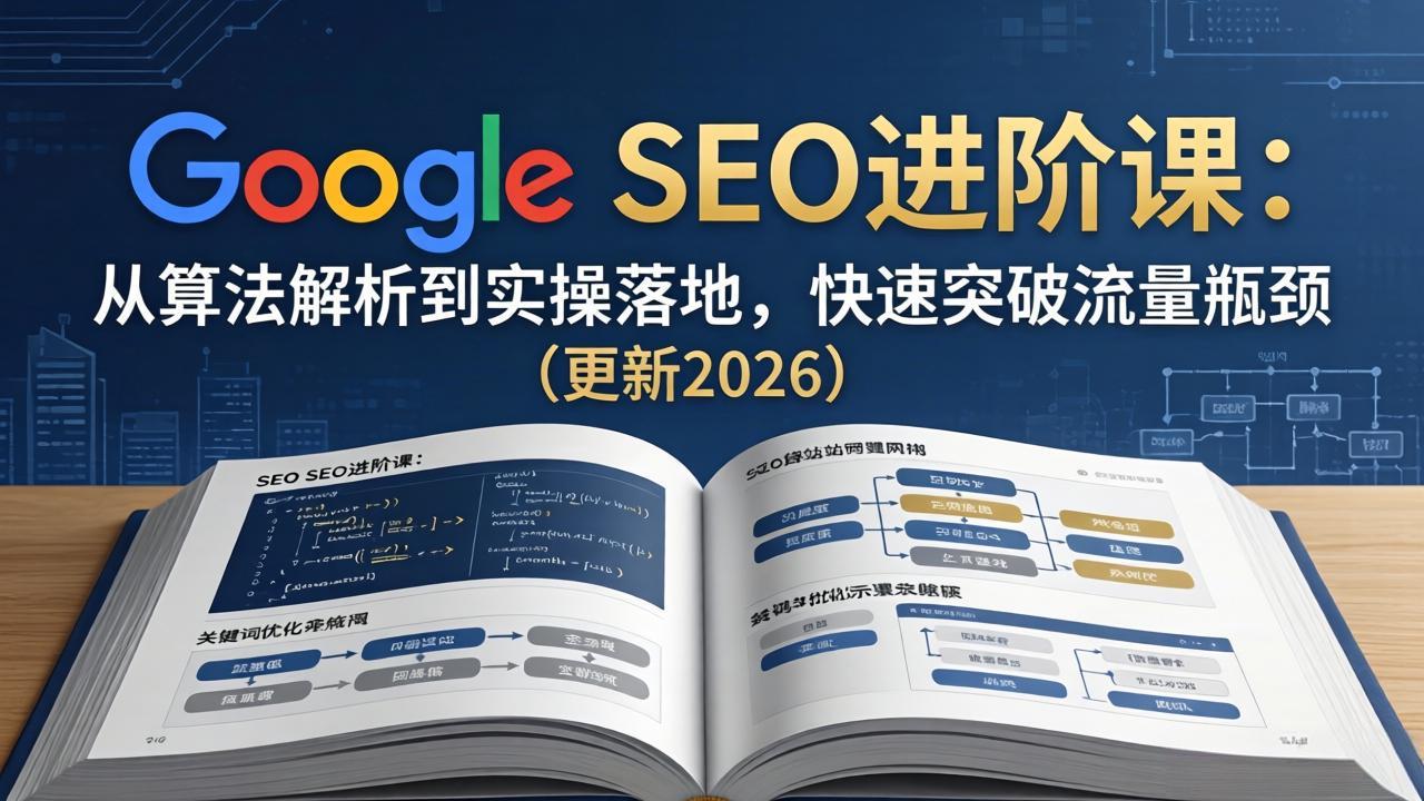 Google SEO进阶课：从算法解析到实操落地，快速突破流量瓶颈(更新2026-资源站