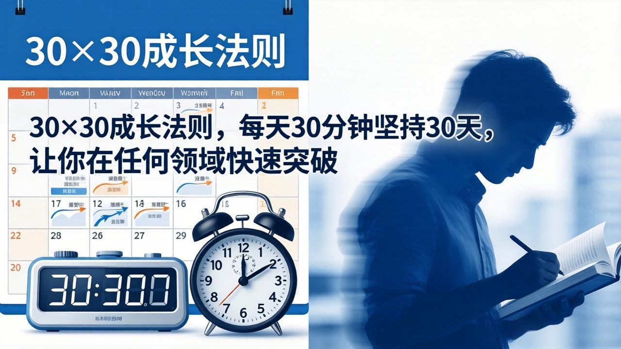 付费文章：30×30成长法则，每天30分钟坚持30天，让你在任何领域快速突破-资源站