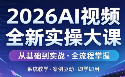 2026AI视频全新实操大课-资源站