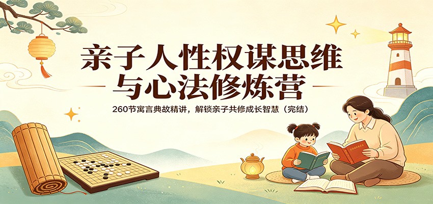 亲子人性权谋思维与心法修炼营：260节寓言典故精讲，解锁亲子共修成长智慧(完结)-资源站