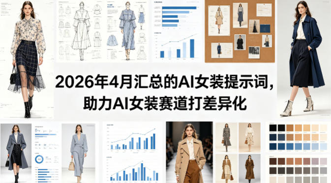 2026年4月汇总的AI女装提示词，助力AI女装赛道打差异化-资源站