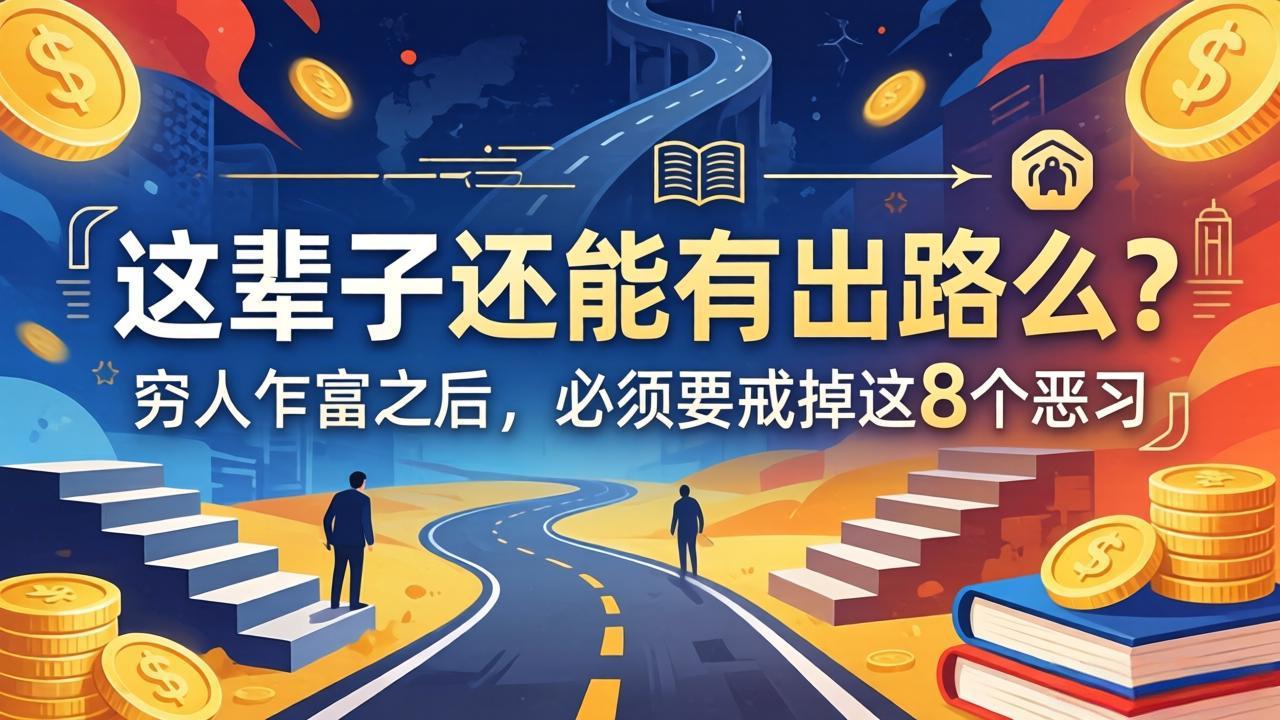 关于人生两篇付费文章【这辈子还能有出路么？】【穷人乍富之后，必须要戒掉这8个恶习】-资源站