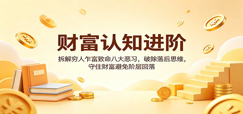 财富认知进阶：拆解穷人乍富致命八大恶习，破除落后思维，守住财富避免阶层回落-资源站