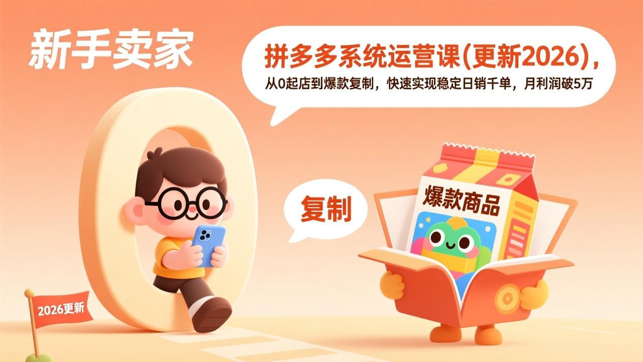 拼多多系统运营课(更新4月-资源站