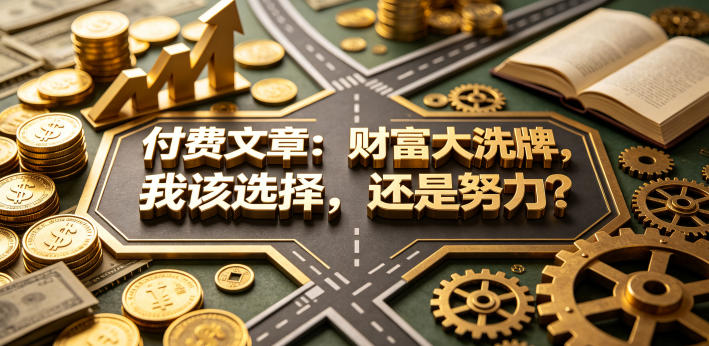 付费文章：财富大洗牌，我该选择，还是努力？-资源站