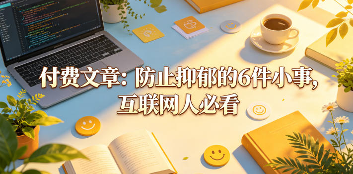 付费文章：防止抑郁的6件小事，互联网人必看！-资源站