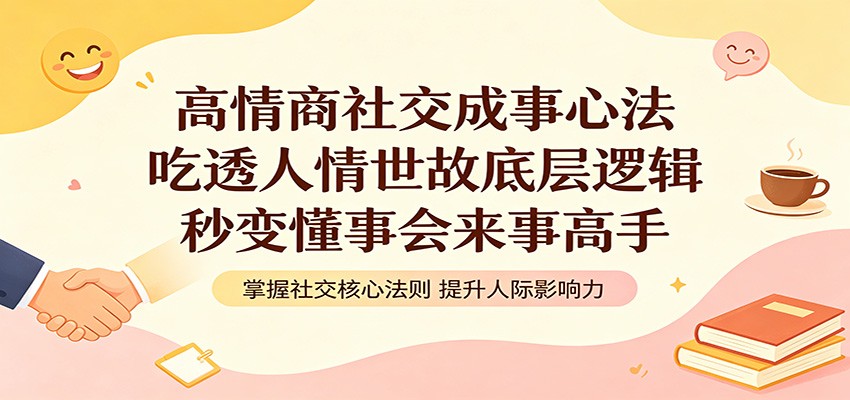 高情商社交成事心法：吃透人情世故底层逻辑，秒变懂事会来事高手-资源站