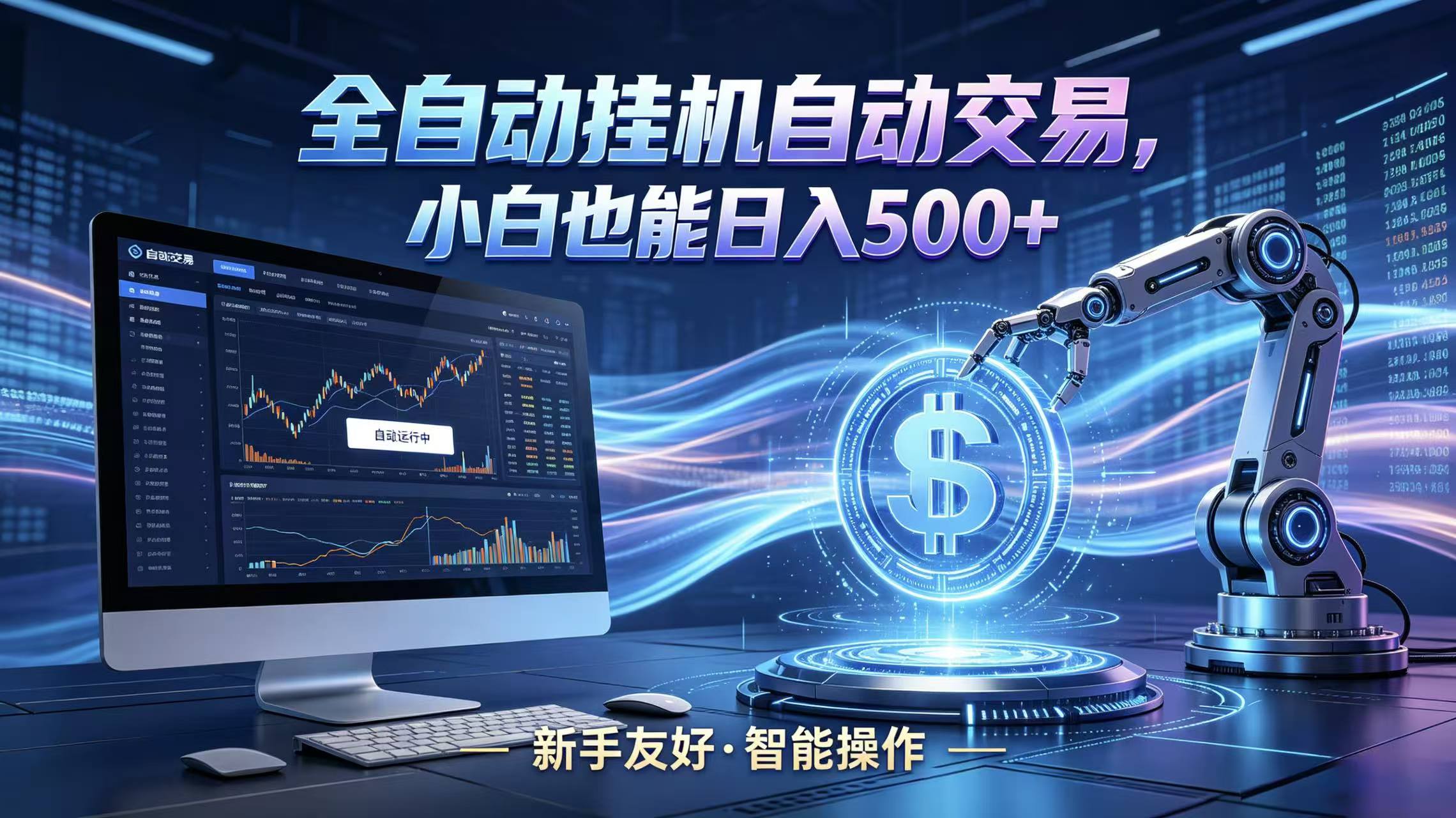 全新智能化交易助手，傻瓜式操作，小白也能快速上手，轻松实现日入500+-资源站