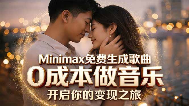 Minimax免费生成歌曲实测！0成本做音乐，说唱流行Lofi一键生成-资源站