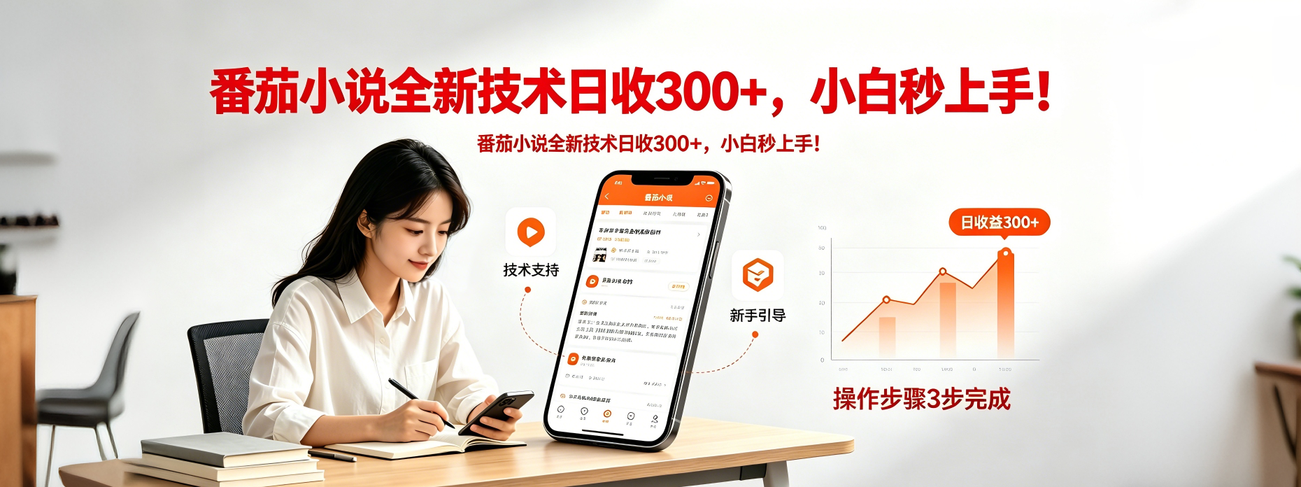 番茄小说全新技术全新玩法！无脑日收300+-资源站