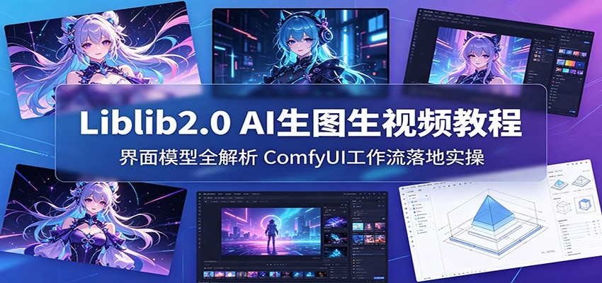 Liblib2.0 AI生图生视频教程：界面模型全解析，ComfyUI工作流落地实操-资源站