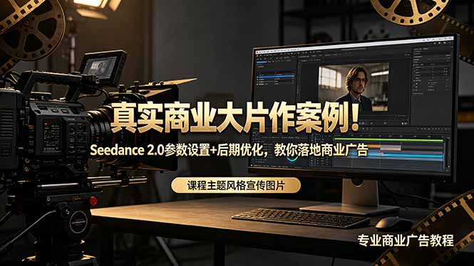 真实商业大片作案例！Seedance 2.0参数设置+后期优化，教你落地商业广告-资源站
