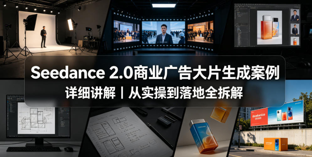 Seedance 2.0商业广告大片生成案例详细讲解｜从实操到落地全拆解-资源站