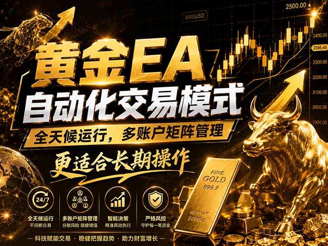 黄金EA量化：多窗口矩阵稳定运行，系统自动执行，收益空间持续放大-资源站