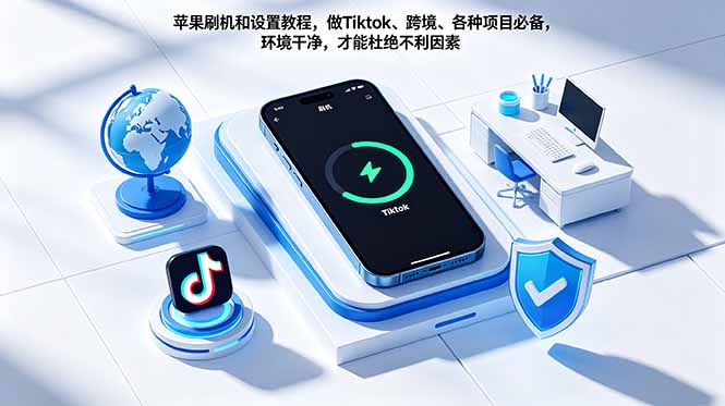 苹果刷机和设置教程，做Tiktok、跨境、各种项目必备，环境干净，才能杜绝不利因素-资源站