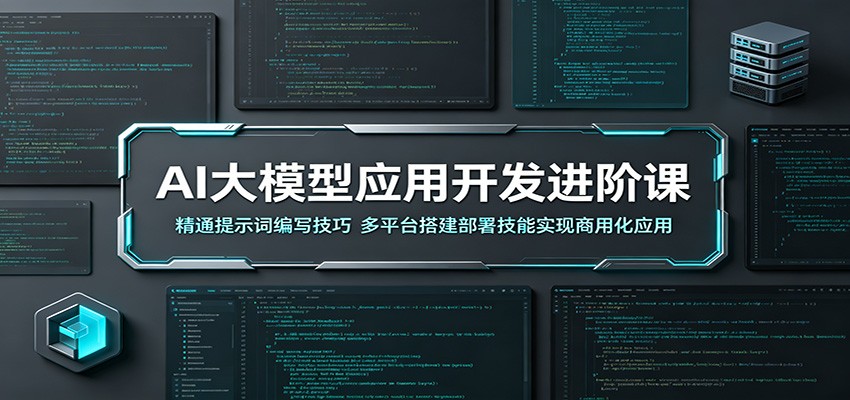 AI大模型应用开发进阶课：精通提示词编写技巧，多平台搭建部署技能实现商用化应用-资源站