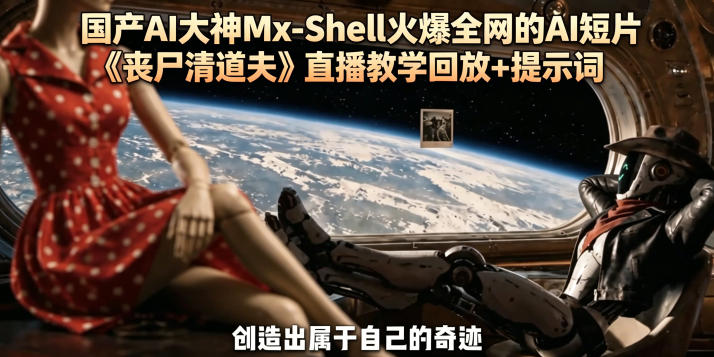国产AI大神Mx-Shell火爆全网的AI短片《丧尸清道夫》直播教学回放+提示词-资源站
