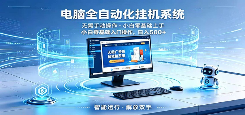 智能广告挂机无需值守,小白上手轻松实现每日增收-资源站