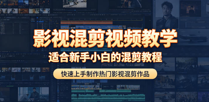 影视混剪视频教学,适合新手小白的混剪教程,快速上手制作热门影视混剪作品-资源站