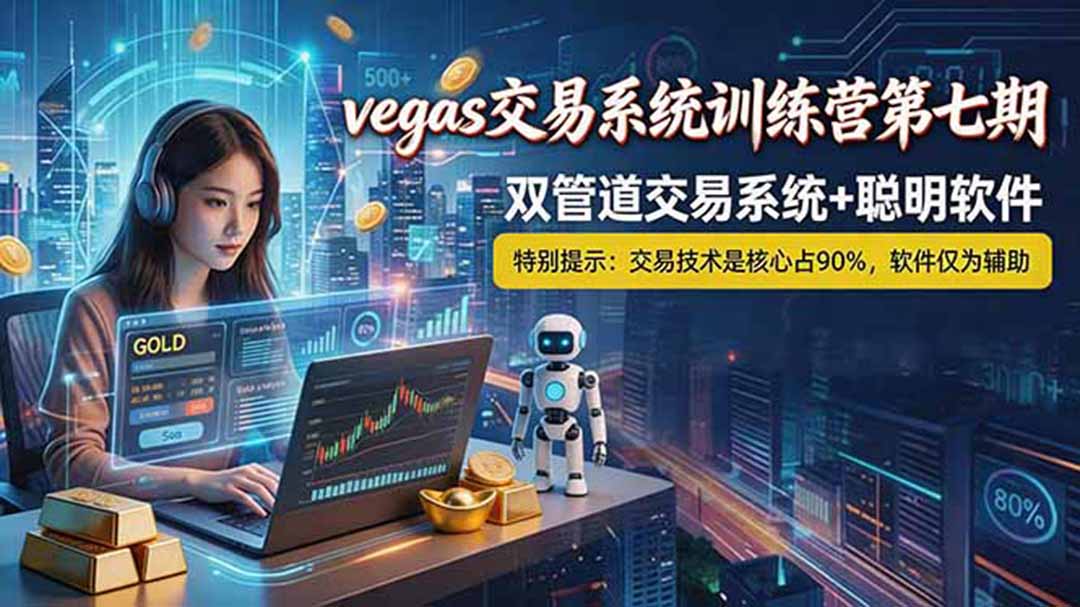 【海外美金AI搬砖】Vegas交易技术+聪明软件， 黄金期货日赚50-1000U， 长期稳定，小白轻松上手-资源站
