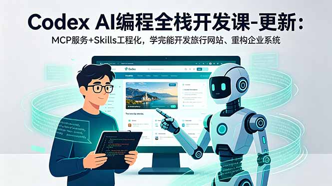 Codex AI编程全栈开发课-更新:MCP服务+Skills工程化,学完能开发旅行网站、重构企业系统-资源站