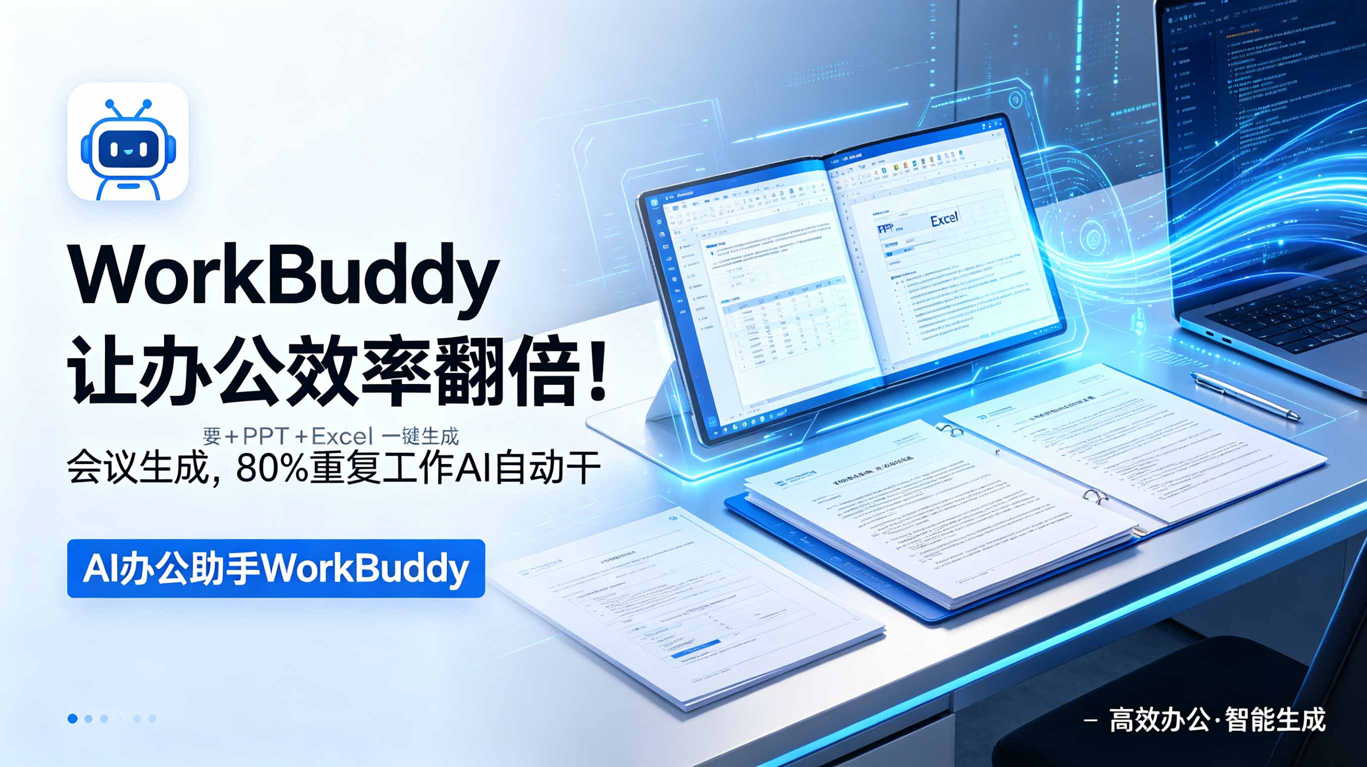 WorkBuddy让办公效率翻倍!会议纪要+PPT+Excel一键生成,80%重复工作AI自动干-资源站