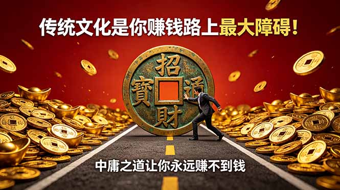 付费文章：传统文化是你赚钱路上最大障碍！中庸之道让你永远赚不到钱-资源站