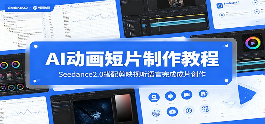 AI动画短片制作教程：Seedance2.0搭配剪映视听语言完成成片创作-资源站